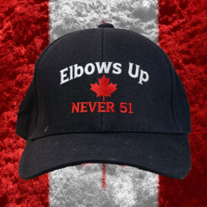 Elbows Up Never 51 Baseball Hat