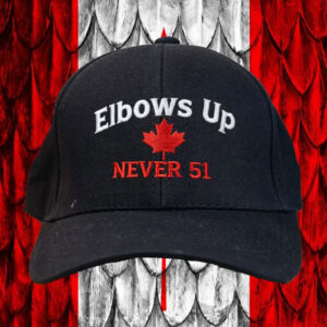 Elbows Up Never 51 Baseball Hat