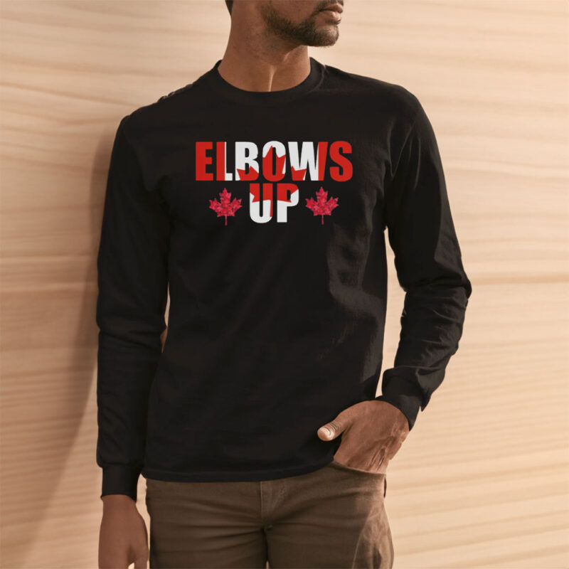 Elbows Up Shirt, Canadian Hockey Culture, True North Strong and Free, Canada Not for Sale, Proud Canadian Shirt