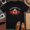 Elbows Up T-Shirt - Canada Flag Est. 1867 Never 51