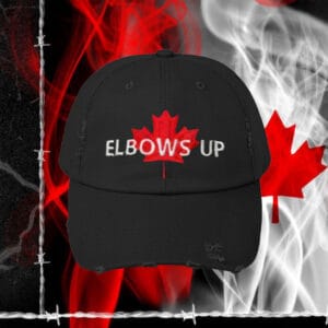 Elbows Up Twill Hat – Embroidered Canada 2025 Hat
