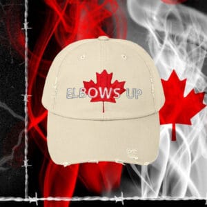 Elbows Up Twill Hat – Embroidered Canada 2025 Hat