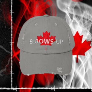 Elbows Up Twill Hat – Embroidered Canada 2025 Hat