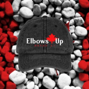 Elbows up Canada Never 51 Cap, Maple Leaf Canada Hat