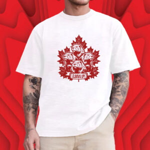 Elbows up canada, patriotic Canadian pride beaver Maple Leaf T-Shirt