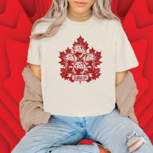 Elbows up canada, patriotic Canadian pride beaver Maple Leaf T-Shirt