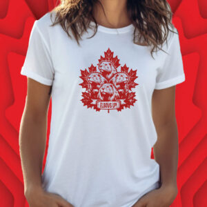 Elbows up canada, patriotic Canadian pride beaver Maple Leaf T-Shirt