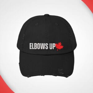 Embroidered Canada Elbows Up 2025 Hat, Elbows Up Hat Cap, Fun Hockey Cap