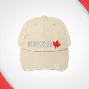 Embroidered Canada Elbows Up 2025 Hat, Elbows Up Hat Cap, Fun Hockey Cap