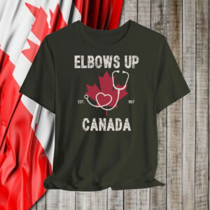 Healthcare Worker, Elbows Up Canada T-Shirt