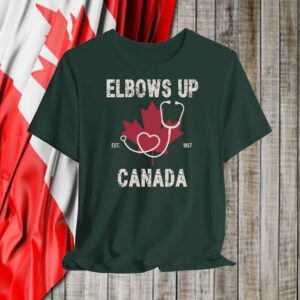 Healthcare Worker, Elbows Up Canada T-Shirt