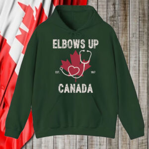 Healthcare Worker, Elbows Up Canada T-Shirt