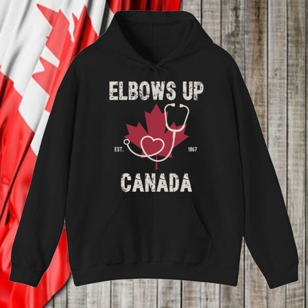 Healthcare Worker, Elbows Up Canada T-Shirt