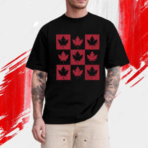 Maple Leaf Checkered Canada T-Shirt