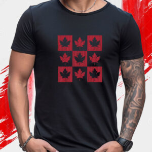 Maple Leaf Checkered Canada T-Shirt