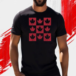 Maple Leaf Checkered Canada T-Shirt