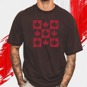 Maple Leaf Checkered Canada T-Shirt