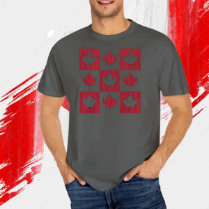 Maple Leaf Checkered Canada T-Shirt
