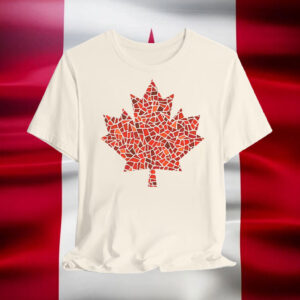 Mosaic Maple Leaf Canada T-Shirt