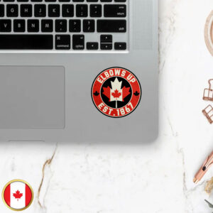 NEVER 51 Canada Elbows Up Sticker and Car Magnet