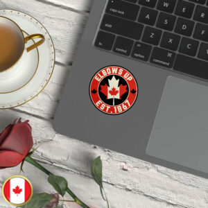 NEVER 51 Canada Elbows Up Sticker and Car Magnet