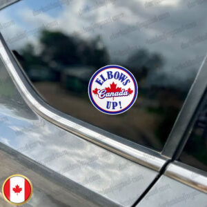 Never 51 CANADA Elbows Up Sticker Political Leftist Human Rights Canadian Liberal