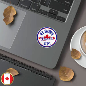 Never 51 CANADA Elbows Up Sticker Political Leftist Human Rights Canadian Liberal