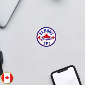 Never 51 CANADA Elbows Up Sticker Political Leftist Human Rights Canadian Liberal