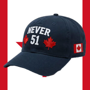 Never 51 Canada Flag Hat