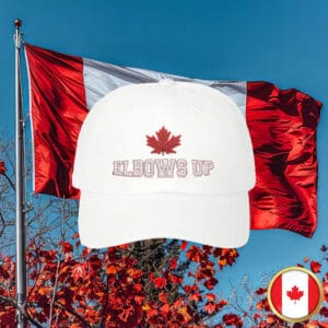 Never 51 Elbows Up Embroidered Hat - Classic Dad Cap Canada