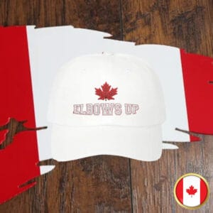 Never 51 Elbows Up Embroidered Hat - Classic Dad Cap Canada