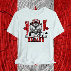 Official Elbows Up Canada Canadian Pride Sublimation T-Shirt