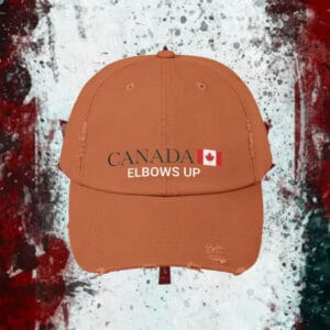 Patriotic Canada Elbows Up Low Profile Baseball 2025 Hat