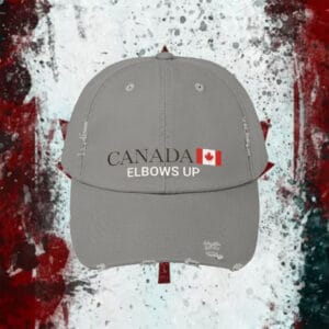 Patriotic Canada Elbows Up Low Profile Baseball 2025 Hat