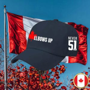 Printed Elbows Up Canada 2025 Cap