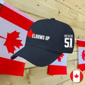 Printed Elbows Up Canada 2025 Cap