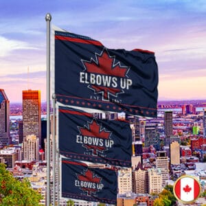 Proud Canadian Flag Elbows Up Canada