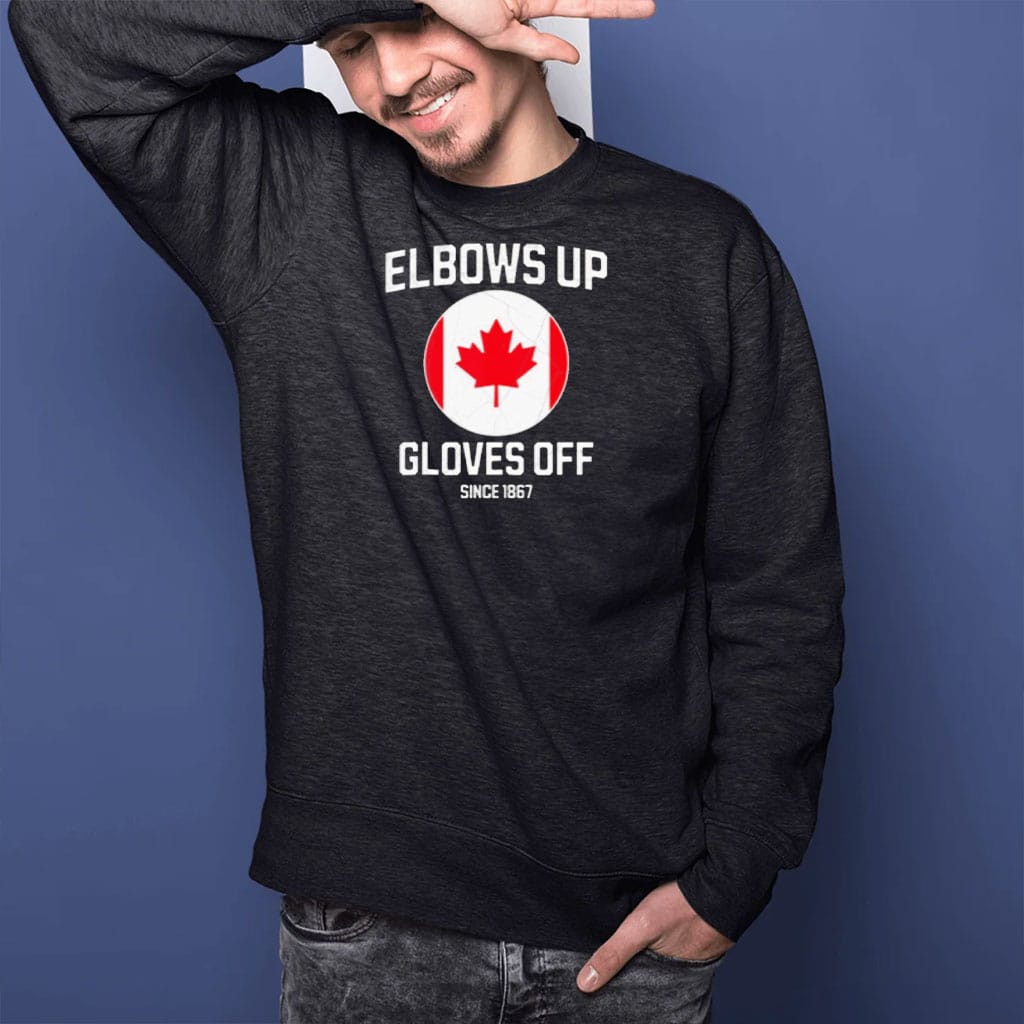 Retro Elbows Up Gloves Off Canada Strong T-Shirt
