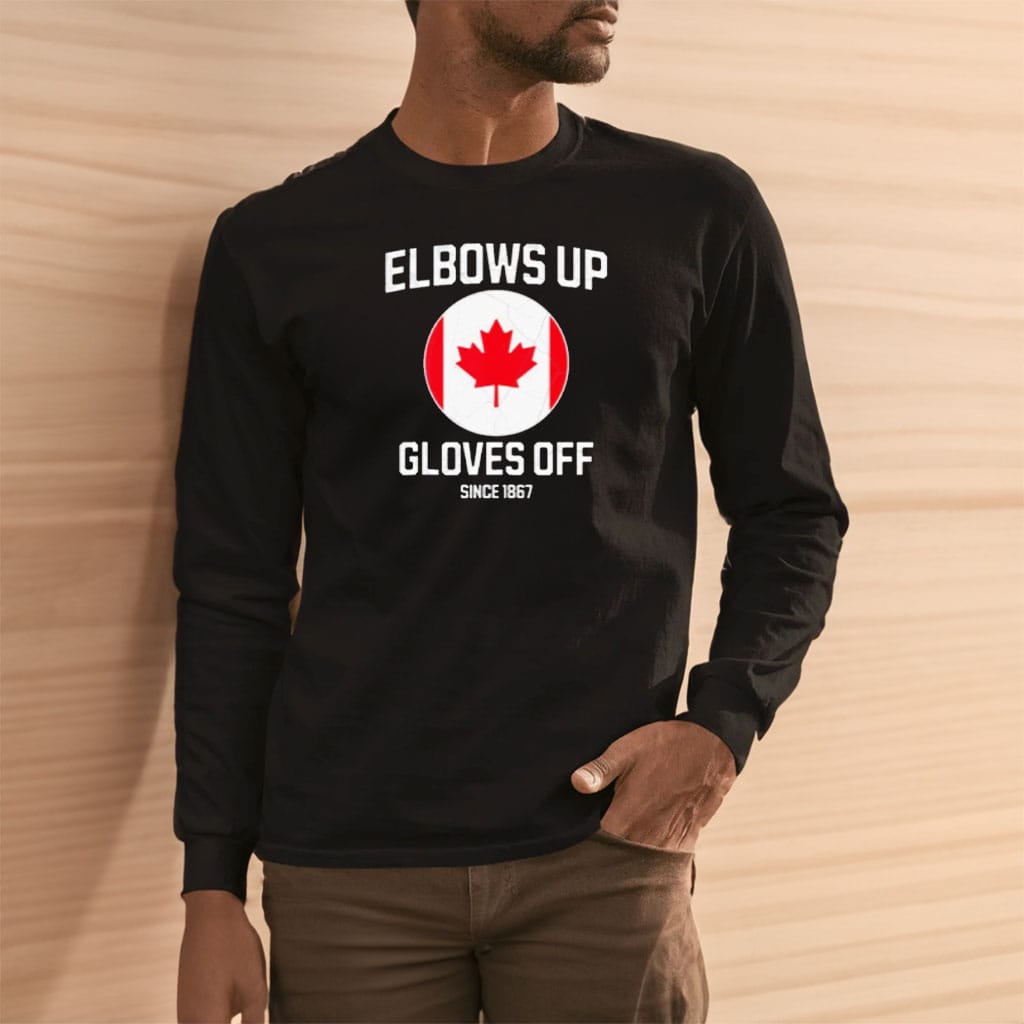 Retro Elbows Up Gloves Off Canada Strong T-Shirt