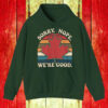 Sorry Nope We're Good Canadian Maple Leaf Retro Sunset T-Shirt