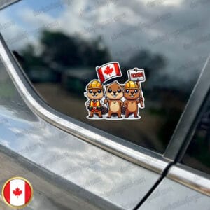 Stay On Your Own Dam Side Sticker and Car Magnet Canada