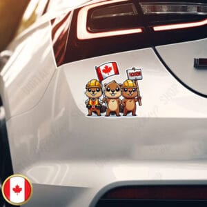 Stay On Your Own Dam Side Sticker and Car Magnet Canada