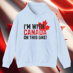 Support Canada Distressed I'm With Canada On This One Maple Leaf T-Shirt