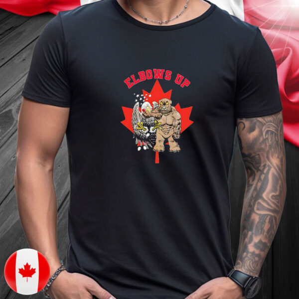 USA Elbows Up Canada T-Shirt