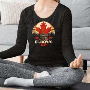 elbows up canada shirt, elbows up for pandan t shirts