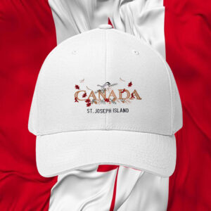 Canada St Joseph Island Embroidered Hat