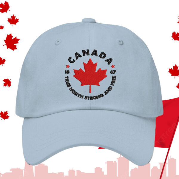 Canada true north strong and free embroidery 1867 Hat