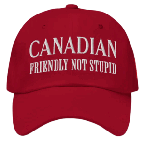 Canadian Riendly Not Stupid Hat