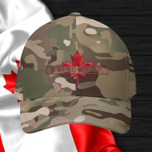E Elbows Up Canada Maple Leaf Hat
