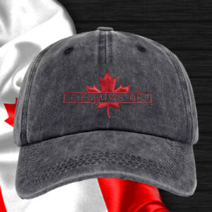 E Elbows Up Canada Maple Leaf Hat